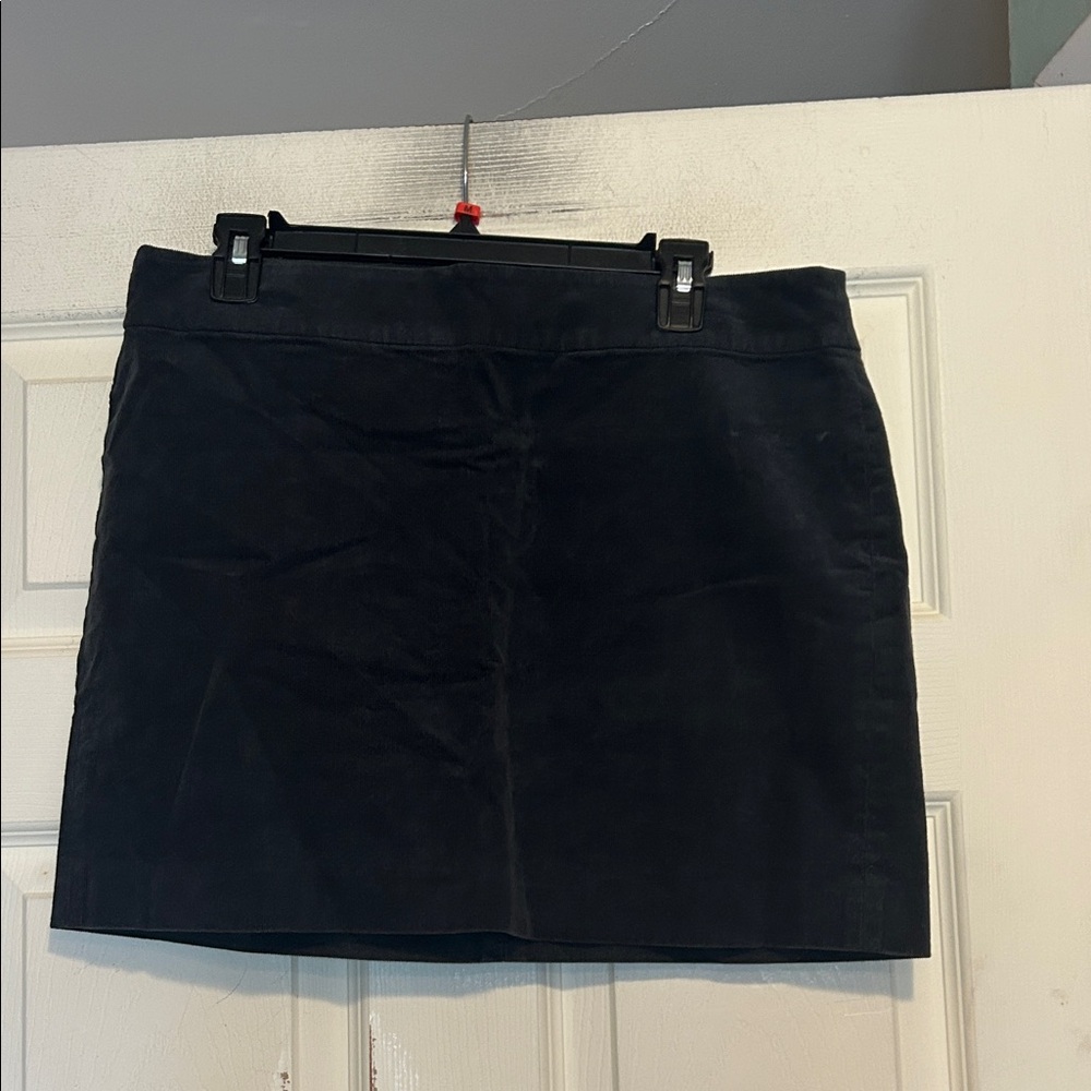 Banana Republic Gray Corduroy Mini Skirt Size 12 Petite